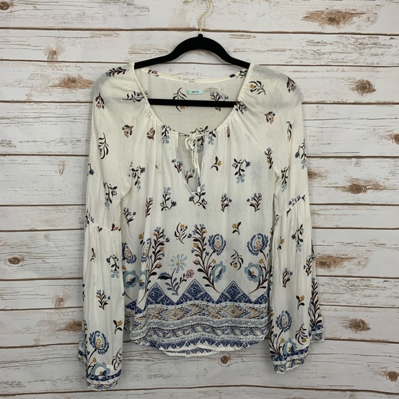 Kimchi Blue Tops - Kimchi Blue Long Balloon Sleeve Peasant Bl…